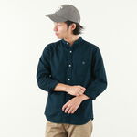 BR-7749R / Ox Band Collar Shirt / Long-Sleeved,Navy, swatch
