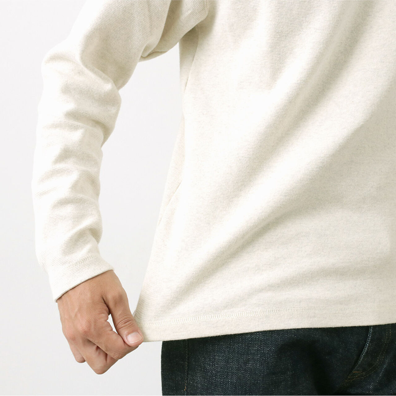Heavy Spun Milled Long Sleeve T-Shirt,, large image number 7