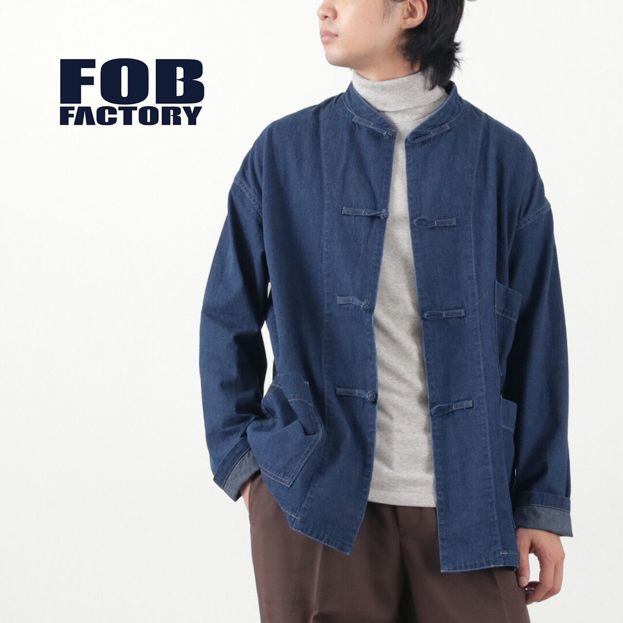 F2435 Denim kung fu jacket,, large image number 1
