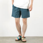 Hemp Jam Shorts Hemp cotton/recycled polyester weather cloth,NavyPeony, swatch