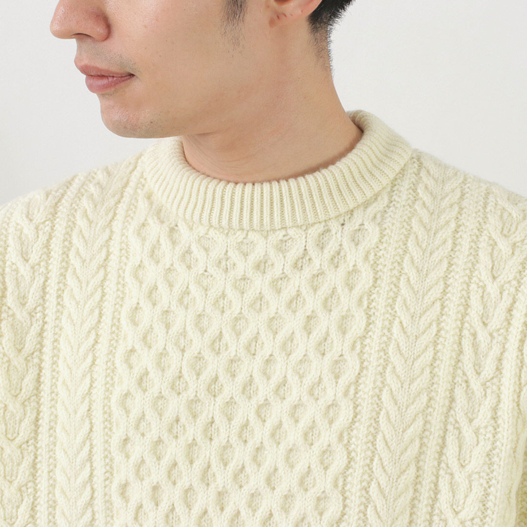 【YONETOMI 】Reborn Wool Aran Knit