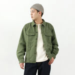 CODE:SILVER / RJB4371S Military Fatigue Jacket,Green, swatch
