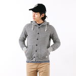 Honolulu / Hooded Sweatshirt Cardigan,Grey, swatch