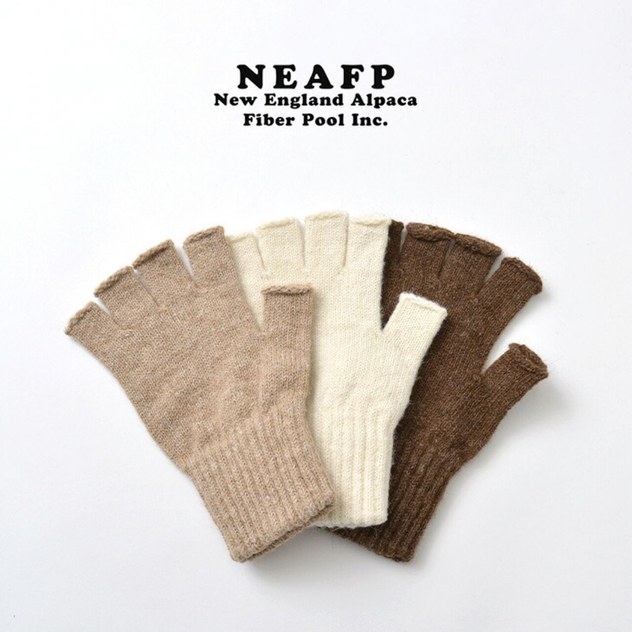 Alpaca fingerless knitted glove,, large image number 0