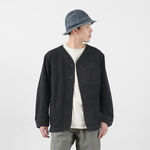 Green Lodge Jacket Hemp Cotton Recycled Polyester Cloth,Black, swatch