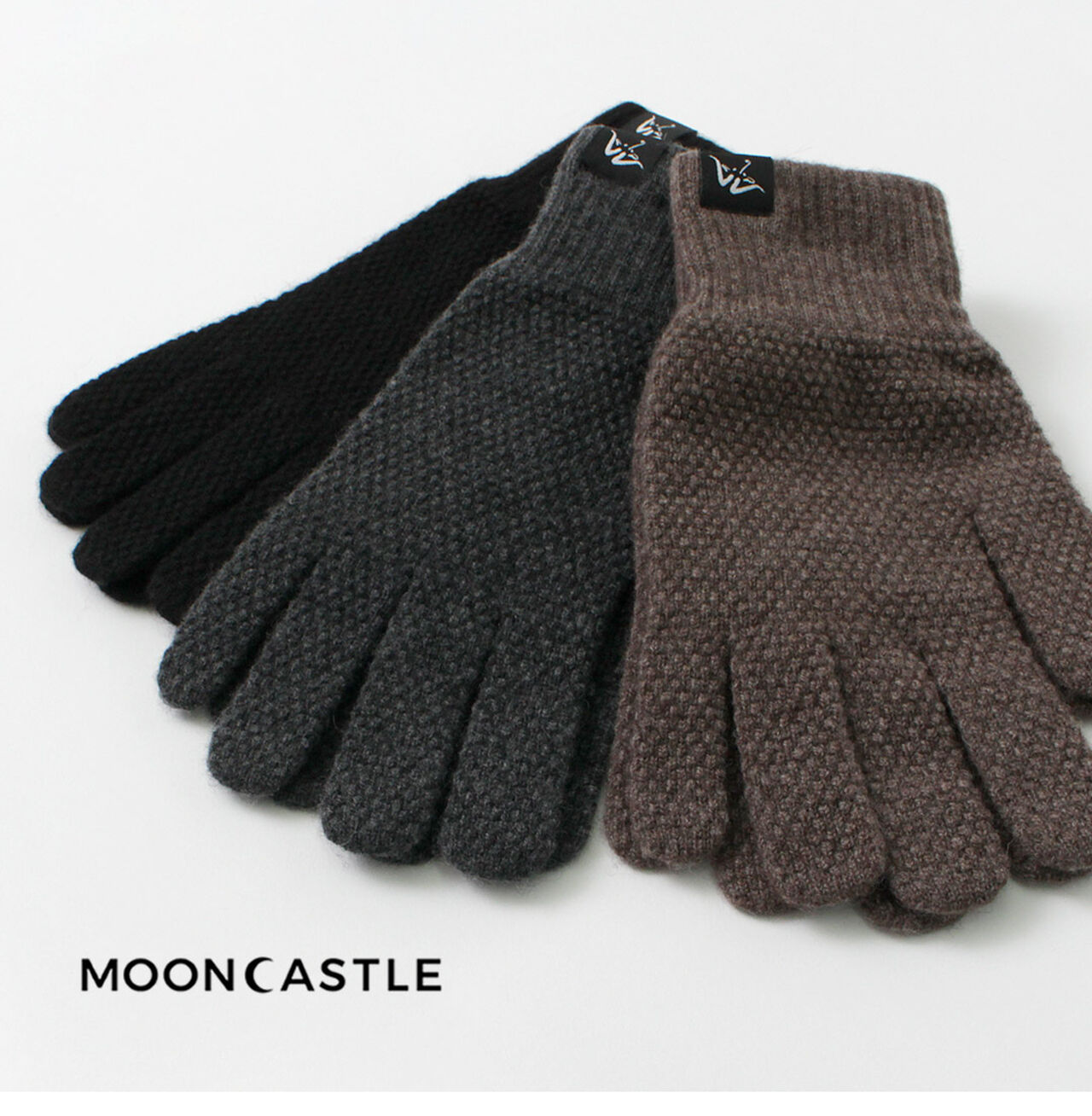 Special order Seedstitch cashmere gloves,, large image number 6