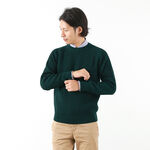 Crew Neck Sweater,Green, swatch