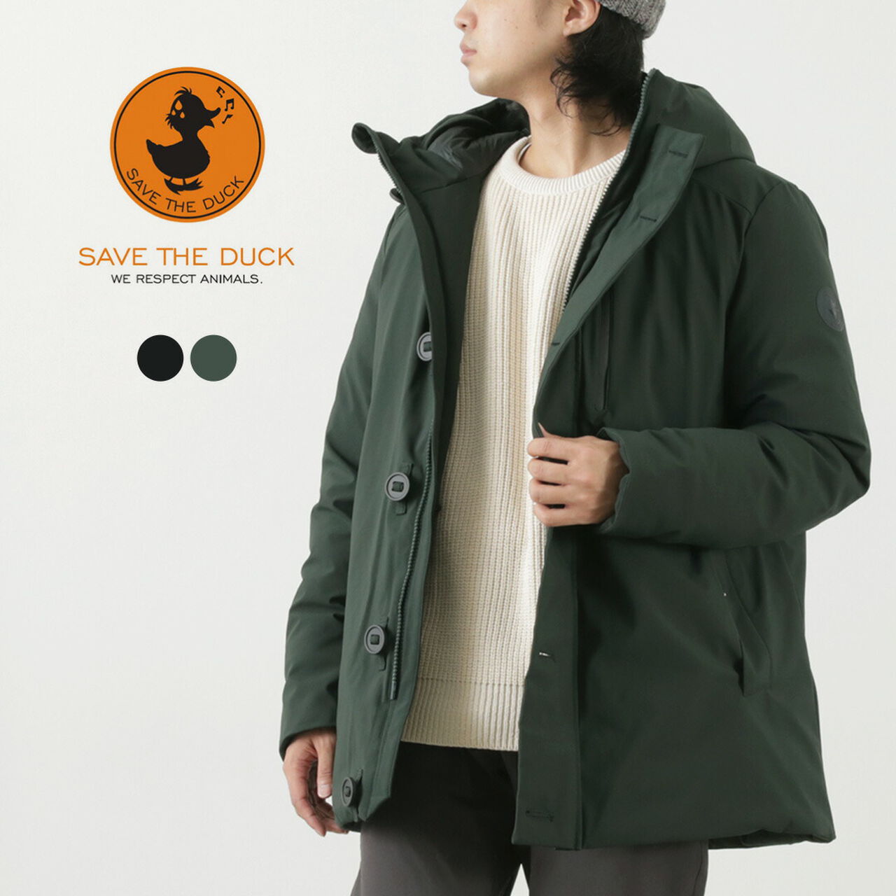 Ronan Synthetic Down Hooded Coat,, large image number 1