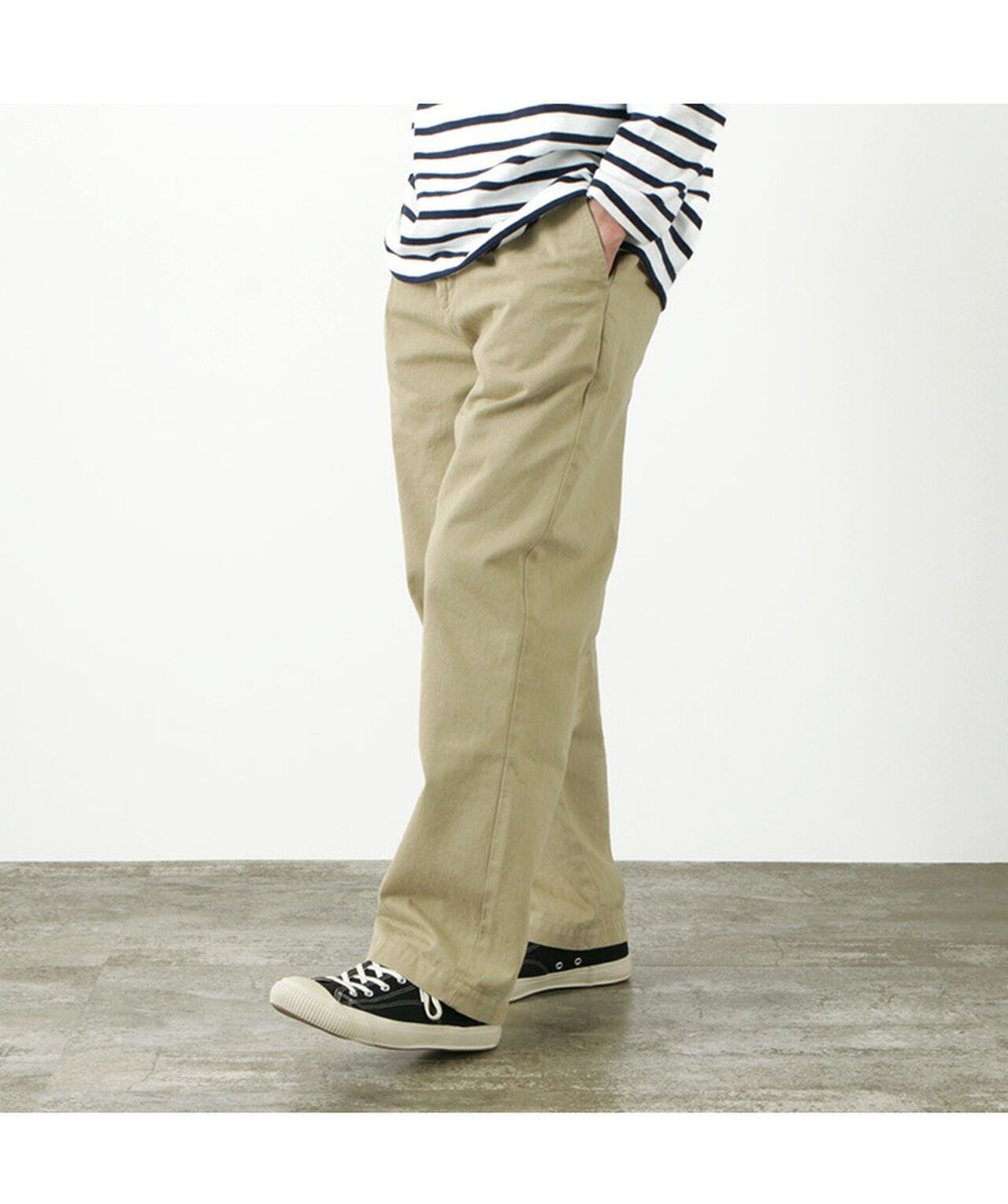 RJB8020 Special order 12oz selvedge chino 1-tuck wide trousers,, large image number 10