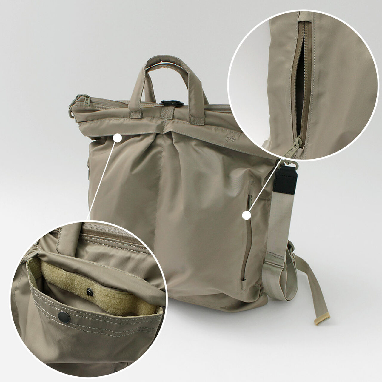 Recycle twill 3-way helmet bag,, large image number 8