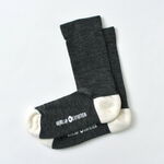 Colourblock Merino Socks / Wilderness Wear,Charcoal, swatch