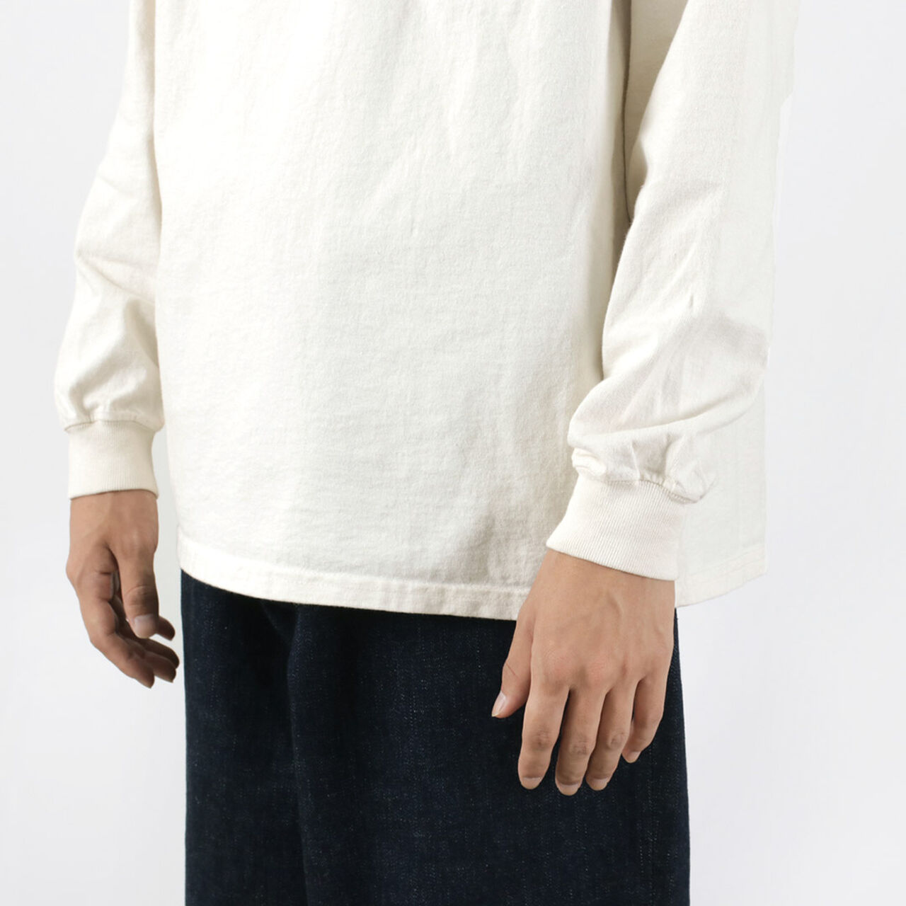 Long Sleeve Mock Neck Pocket T-Shirt,, large image number 9