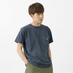 GO BOY Hanging" embroidery short sleeve pocket,Navy, swatch