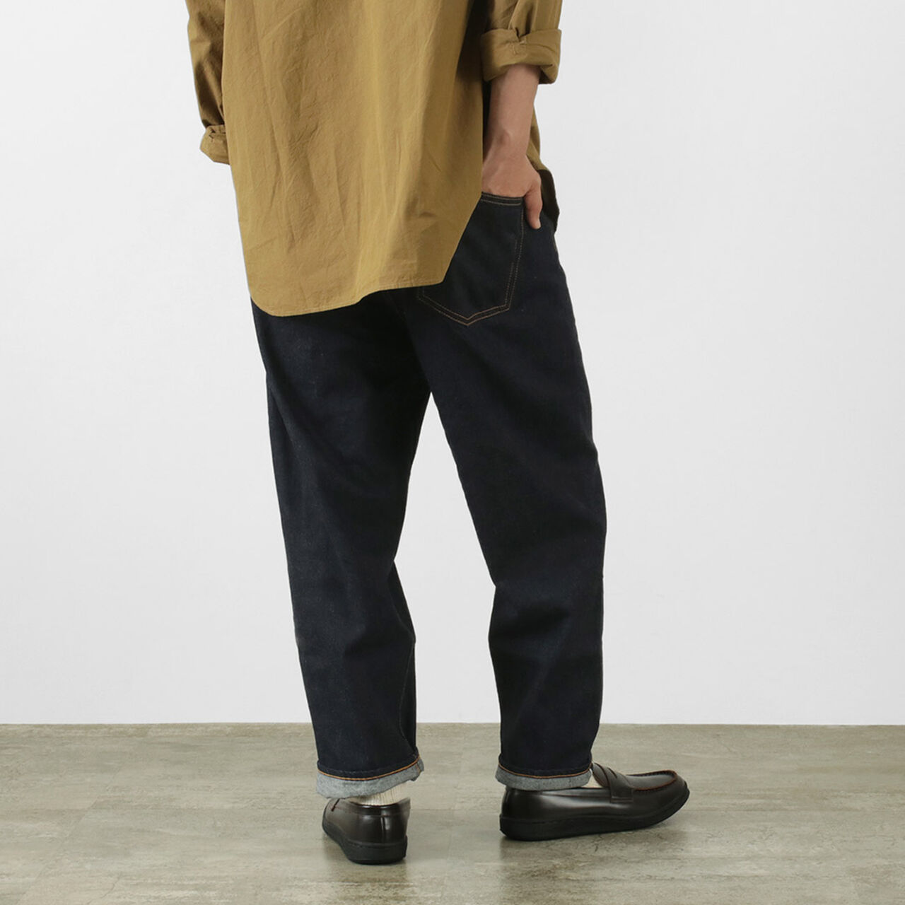 Special order RJB6171 12oz selvedge wide tapered trousers,, large image number 10