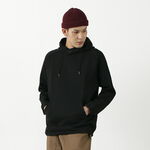 Cotton Jersey Pullover Hoodie,Black, swatch