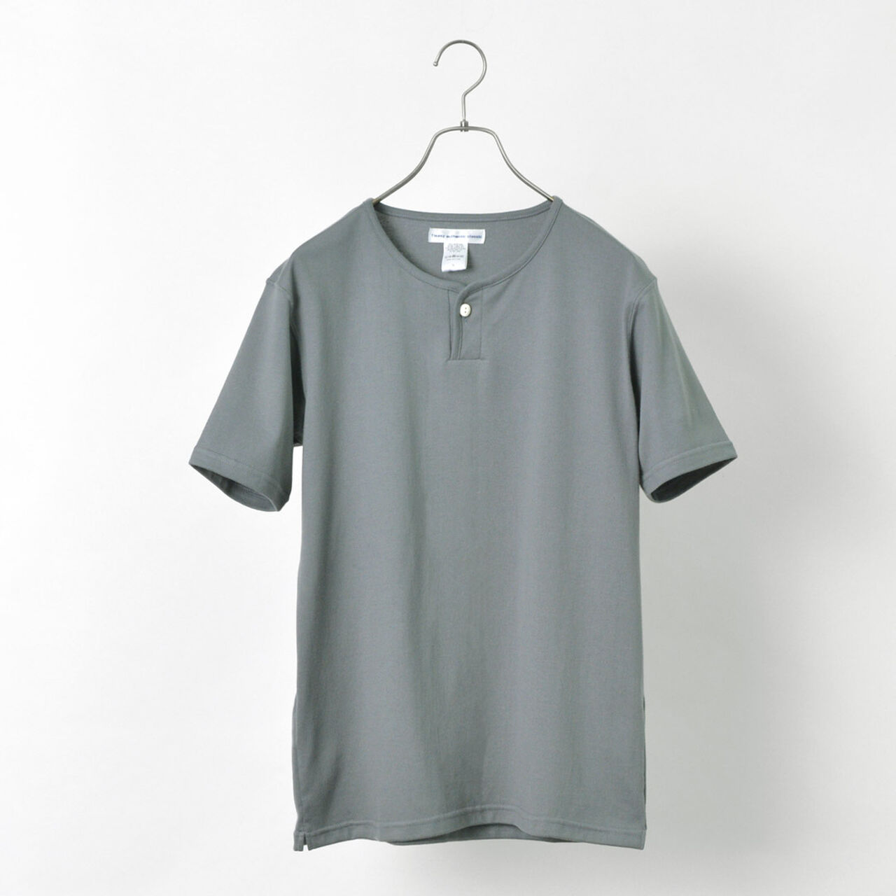 Summer Knit Henley Short Sleeve T-shirt,, large image number 3