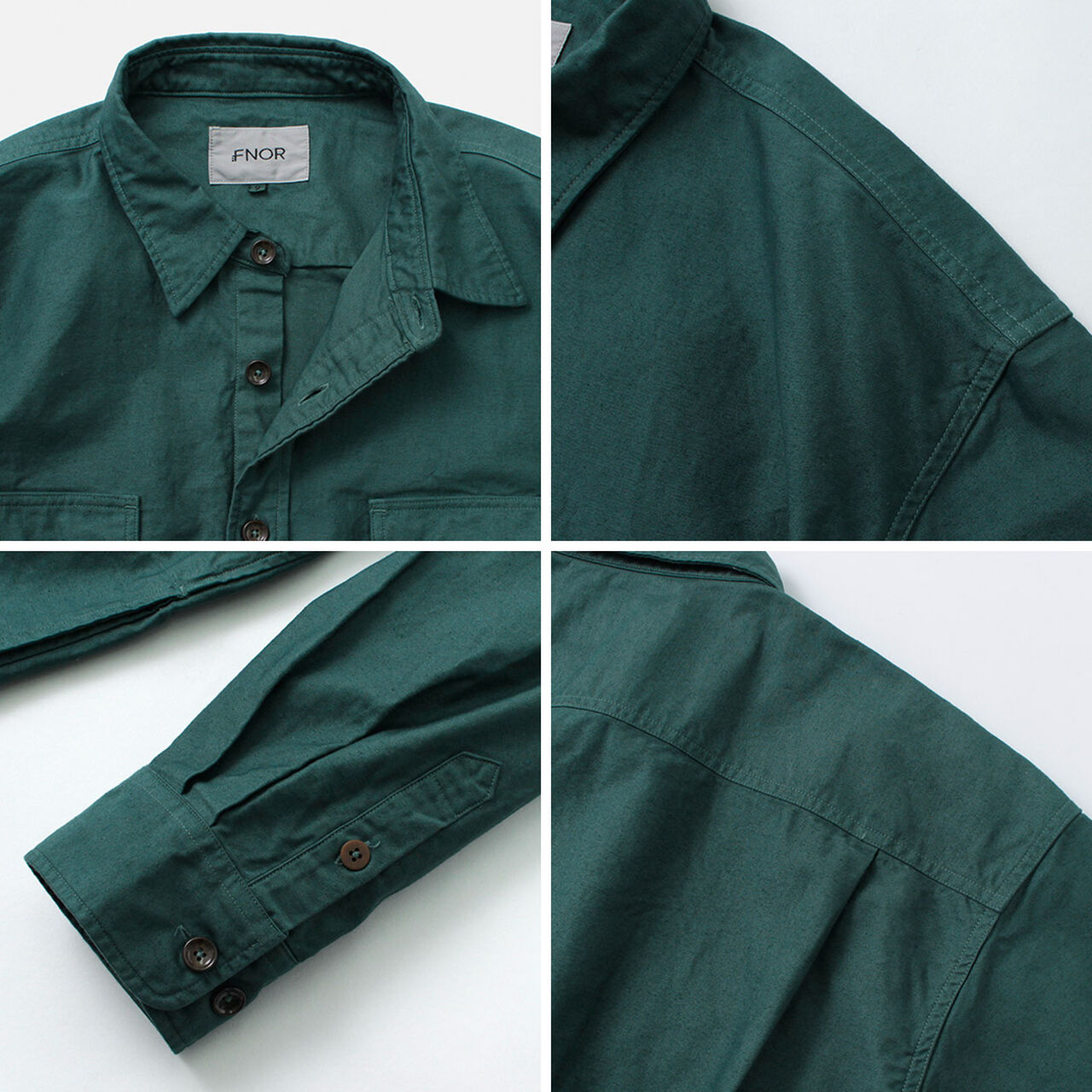 Grandval garment dye Shrimp sleeve shirt coat,, large image number 10