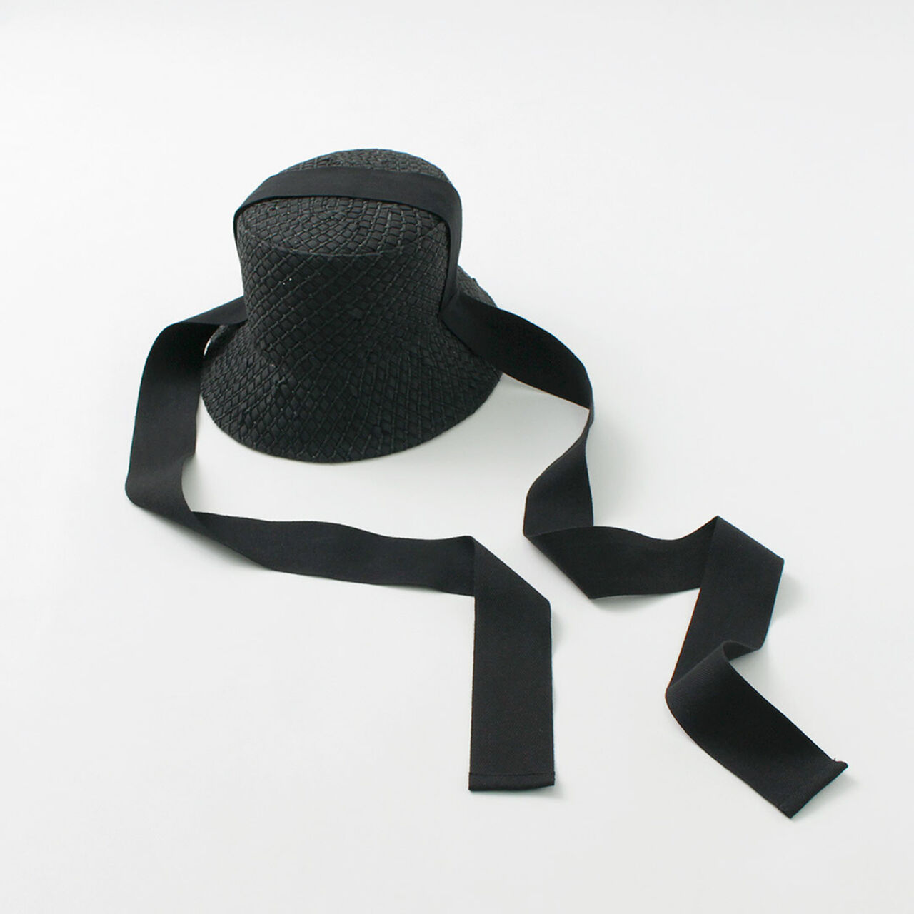 Paper Knit Bucket Ribbon Hat,, large image number 2