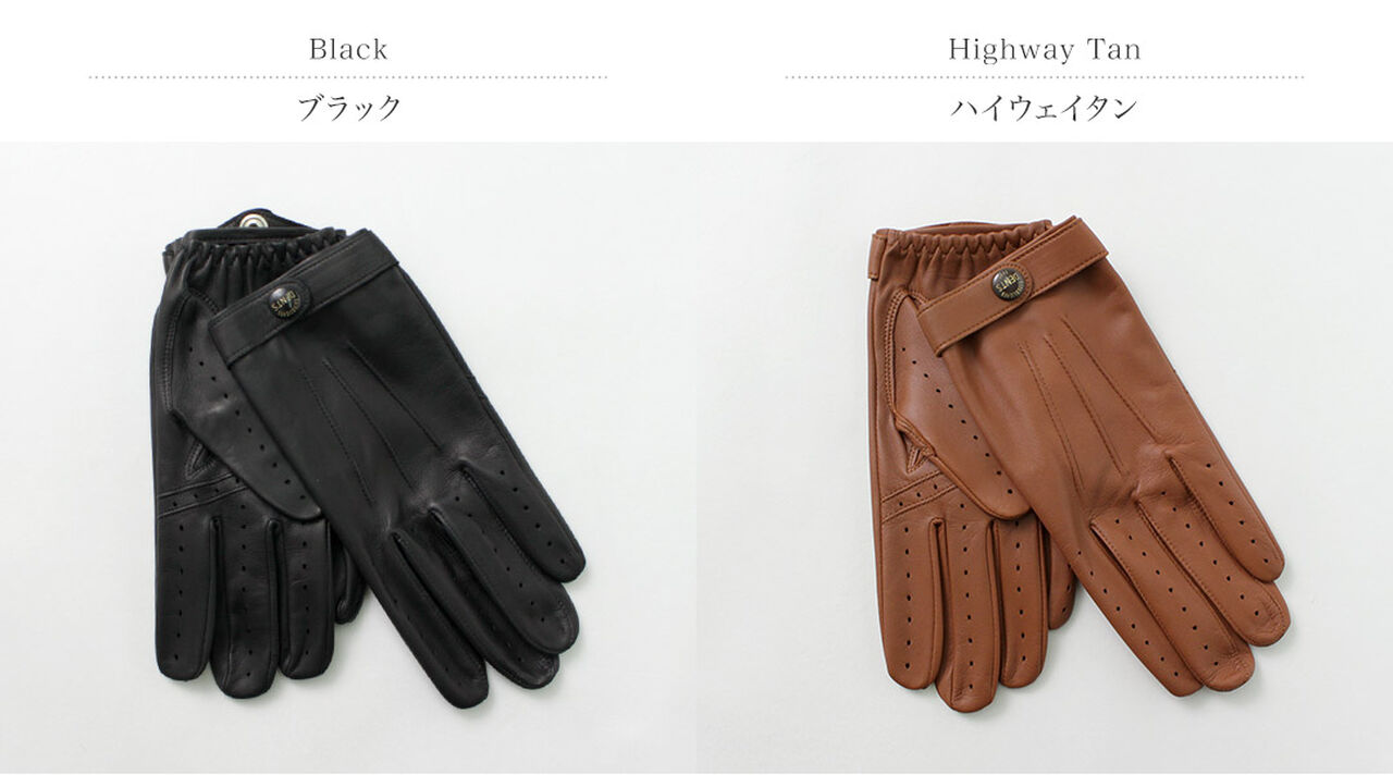 Fleming / Perforated leather gloves,, large image number 1
