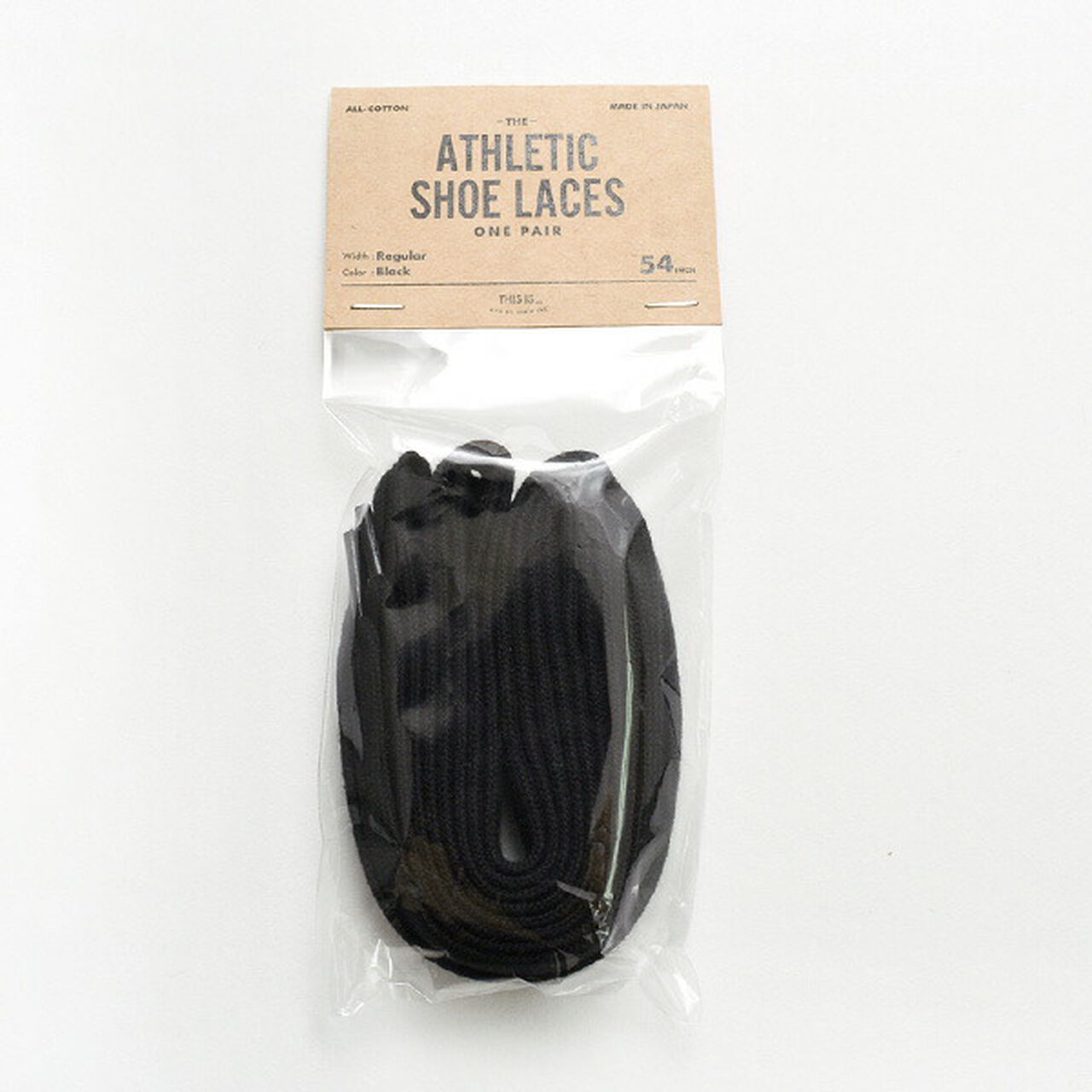 Athletic Cotton Shoe Lace Regular,Black, large image number 0