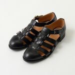 Gurkha sandal - Horween chrome-excel,Black, swatch