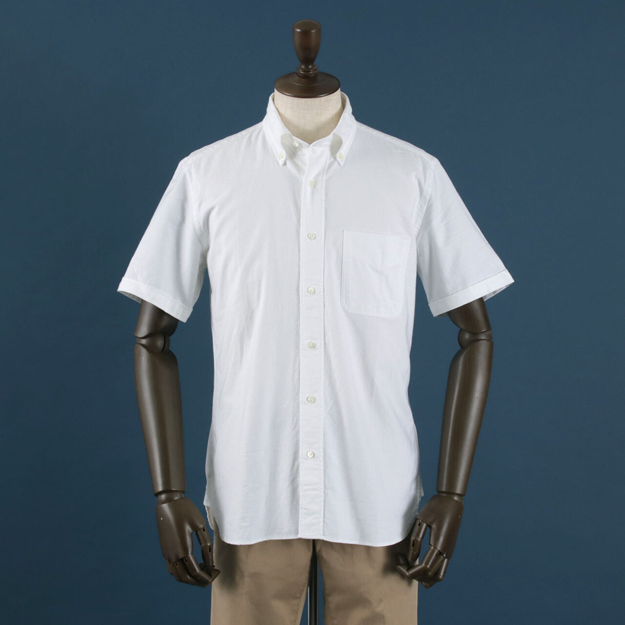 Premium Oxford Short Sleeve Button Down Shirt,, large image number 3