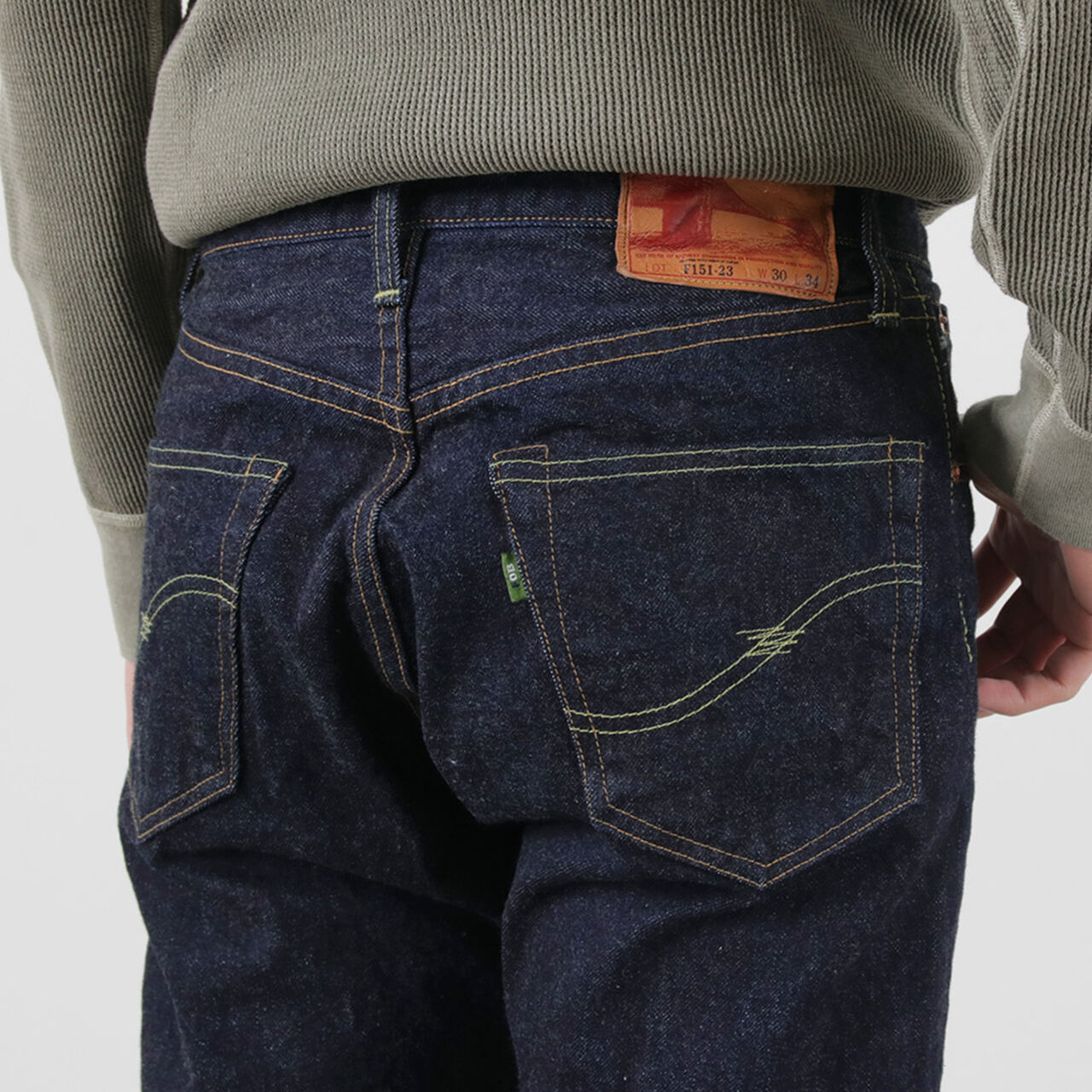 F151-23 5P selvage jeans,, large image number 8