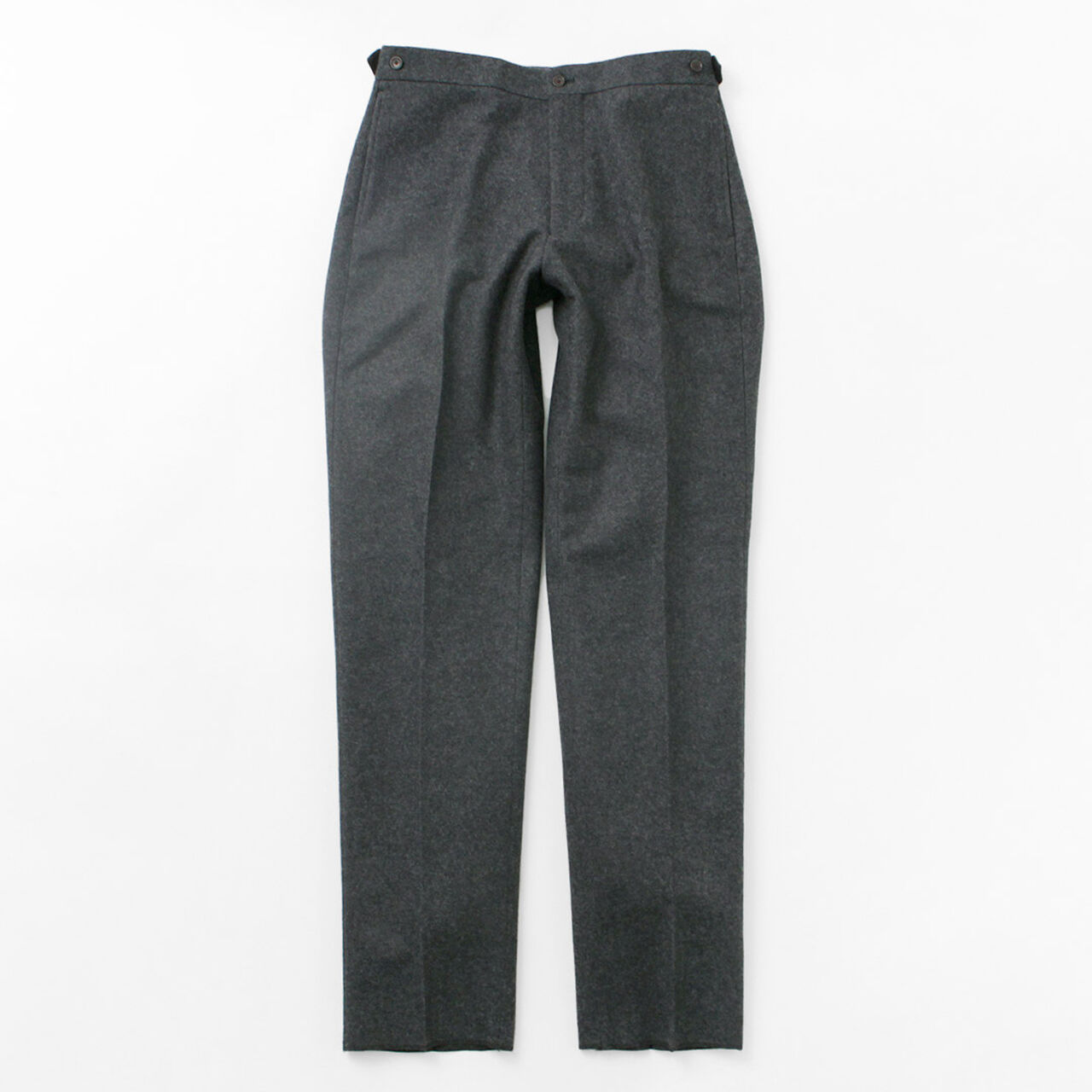 Wool Melton Tapered Trousers,, large image number 2