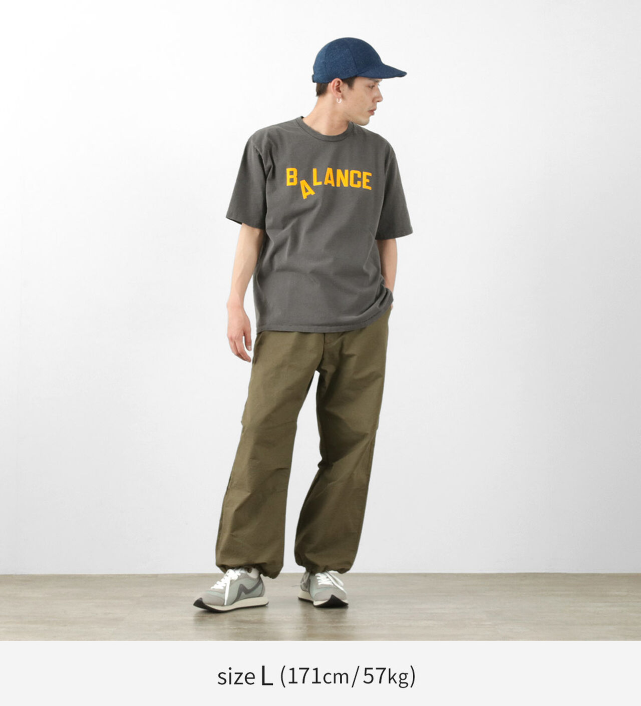 Basic crew print T-shirt (Balance),, large image number 2