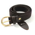 Braided Belt,Brown, swatch