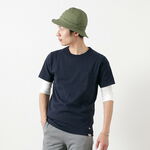 Pocket Crew Neck T-shirt / Short Sleeve,Navy, swatch