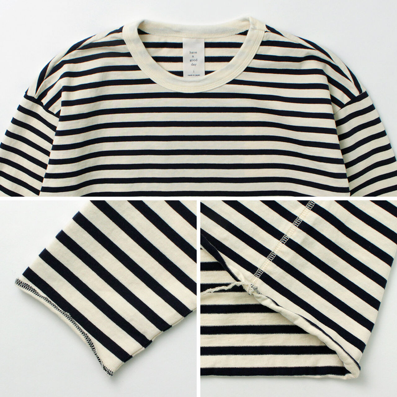 Striped Loose Long Sleeve T-Shirt,, large image number 12