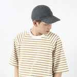 Indigo cotton 6-panel knitted cap,Black, swatch