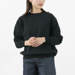 Color Special Order Wave Cotton Knit Pullover,Black, swatch