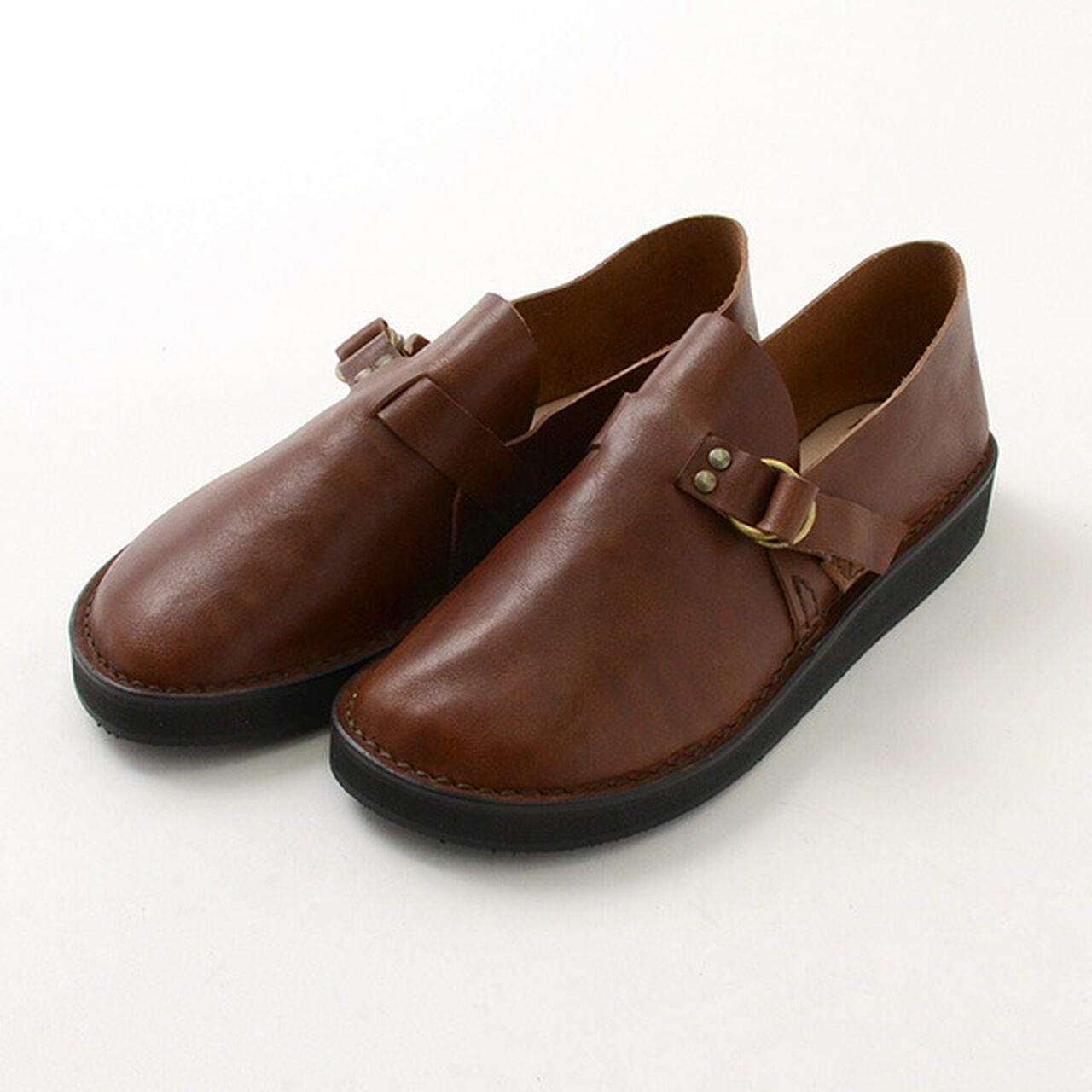 Leather slip-on with double ring buckle,, large image number 12