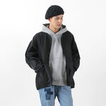 Military satin JKT Men's light outerwear wide jacket used vintage vintage autumn winter 100% cotton,Black, swatch