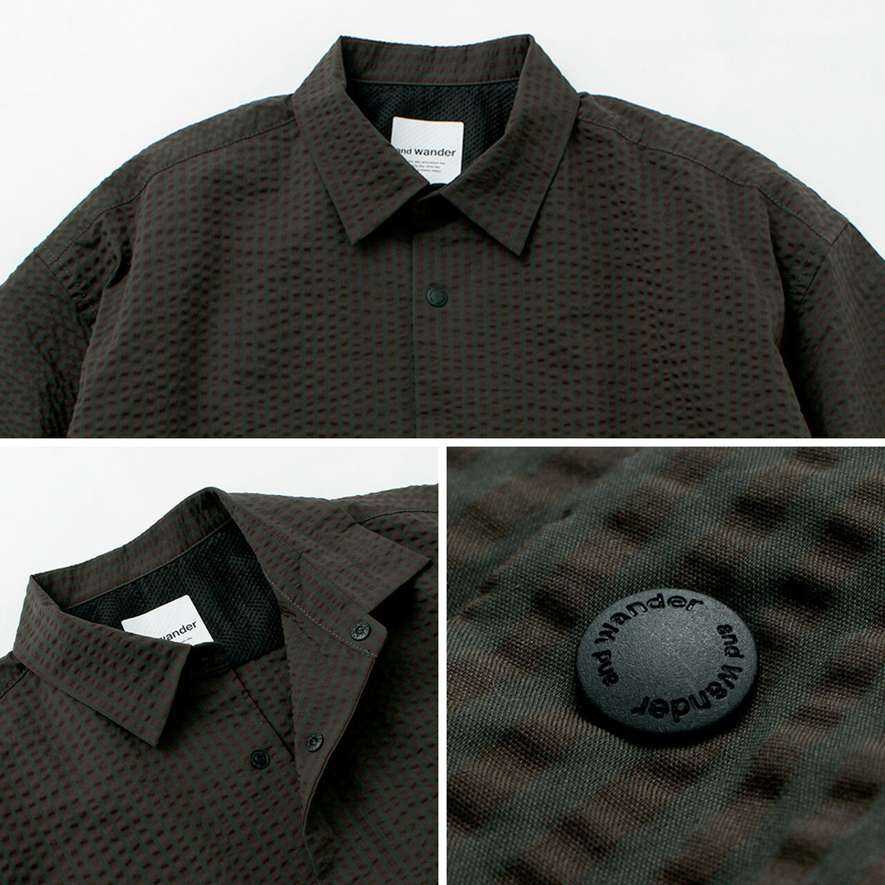 Dry Soft Seersucker Short Sleeve Shirt,, large image number 13