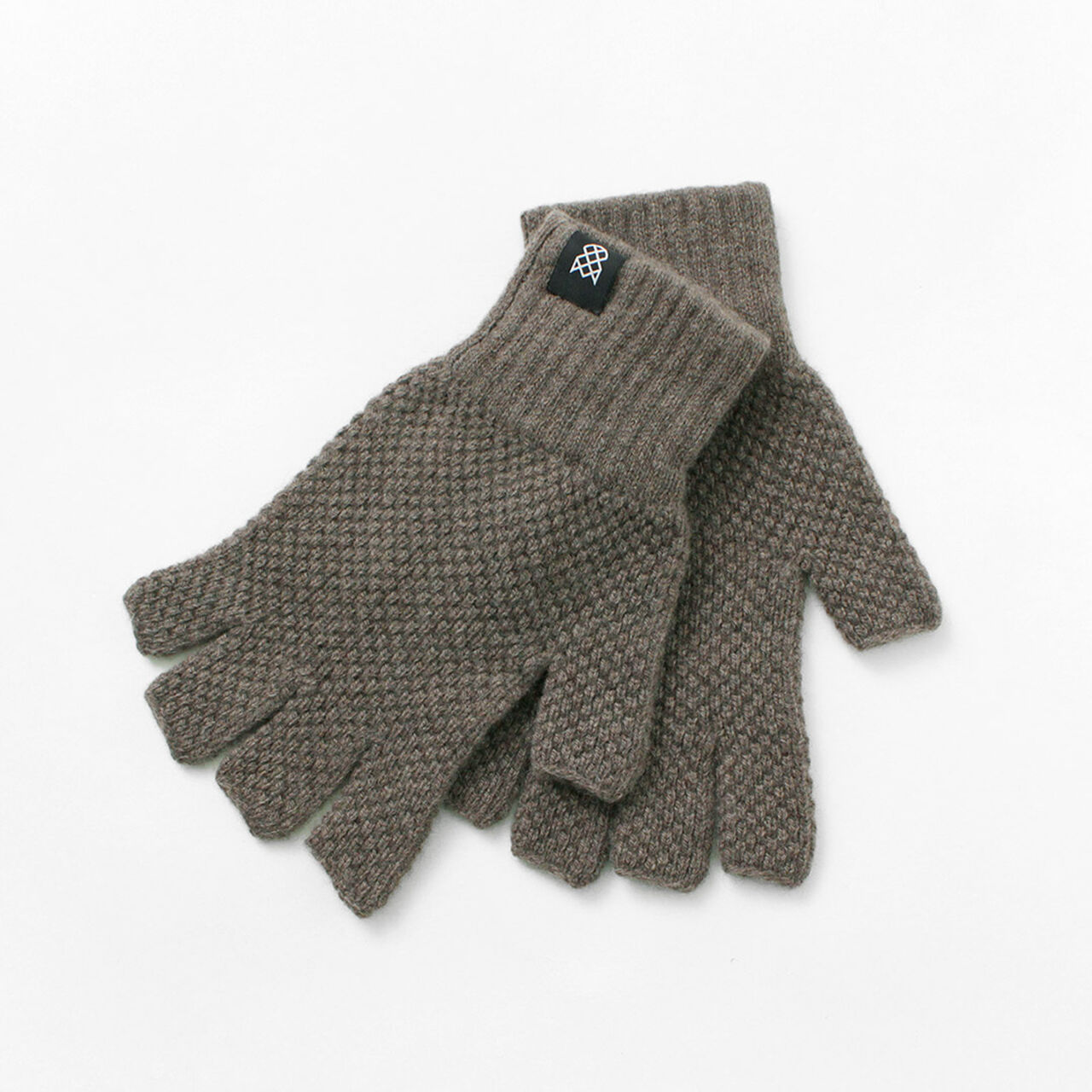 Special Order Tuck Stitch Half Finger Knit Glove,, large image number 0
