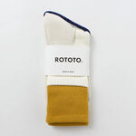 R1421 Organic cotton double layer crew socks,Multi, swatch