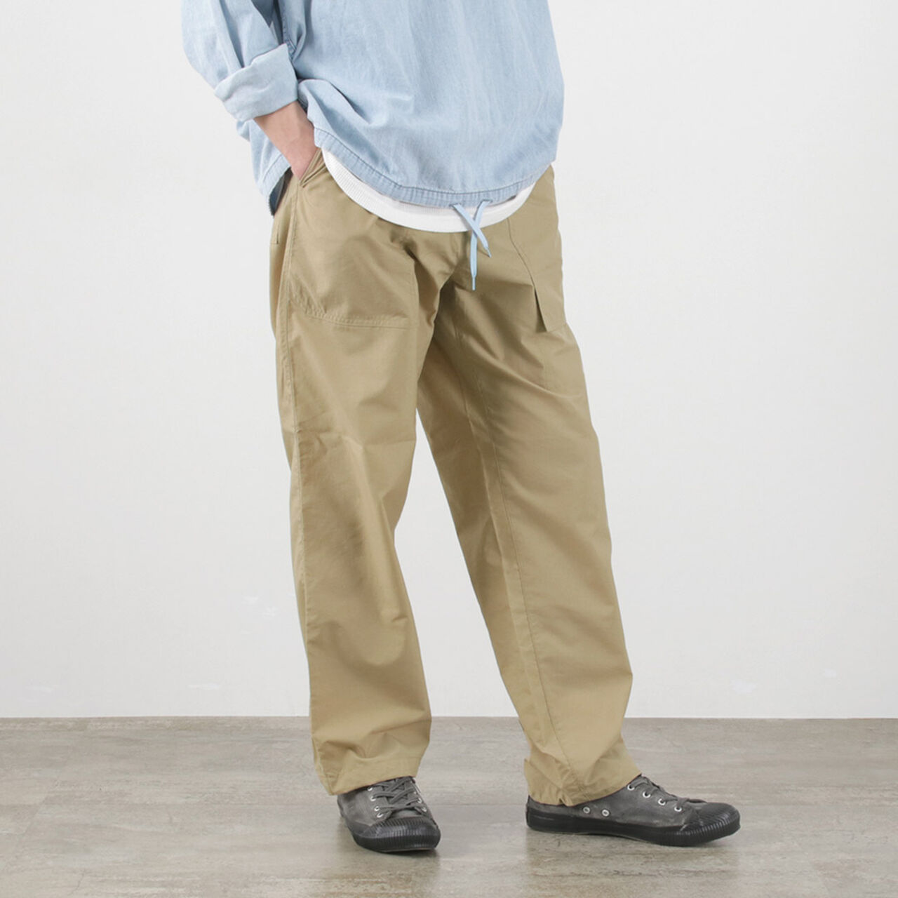 Recycled Nylon Lunch Pants,Beige, large image number 0