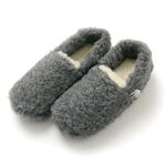 Boa Wool Shorty Slippers,Charcoal, swatch