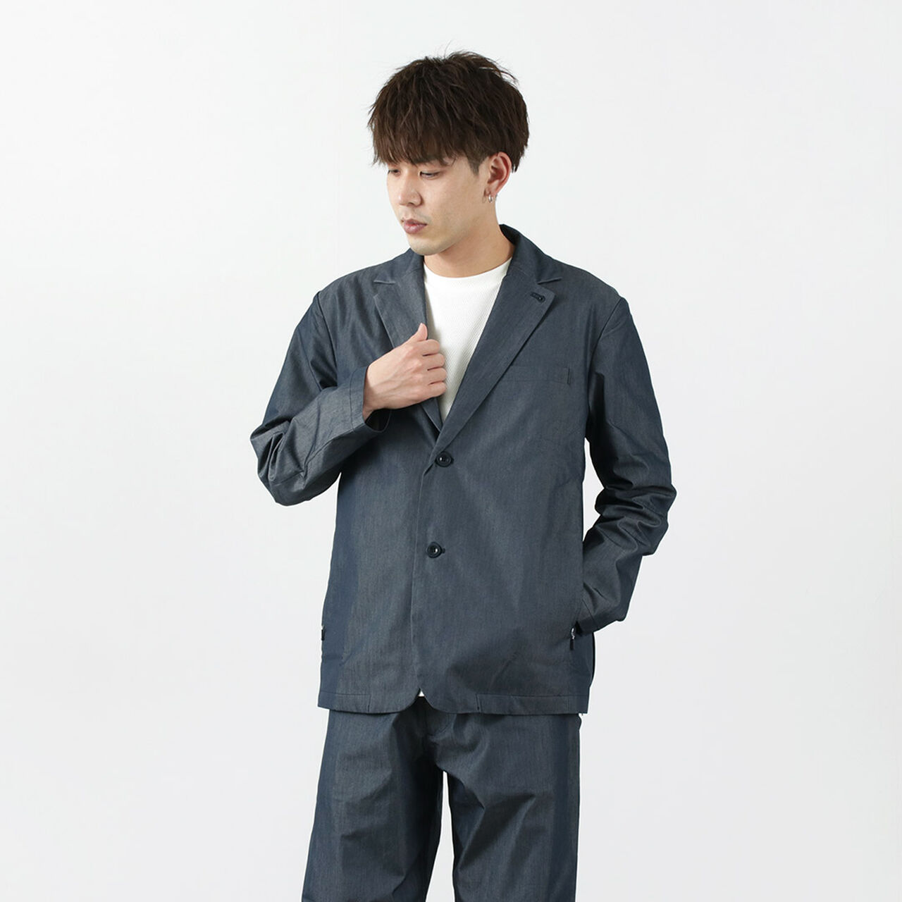 GO OUT Tailored Jacket,Navy, large image number 0