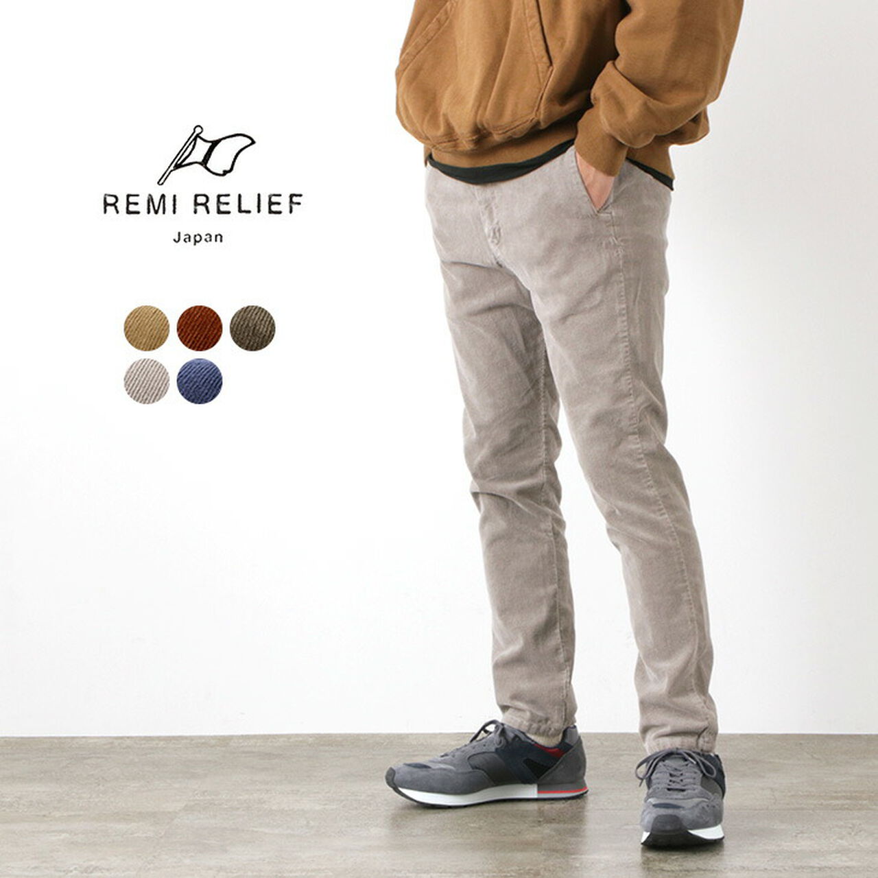 REMI RELIEF Stretch Corduroy Easy Pants