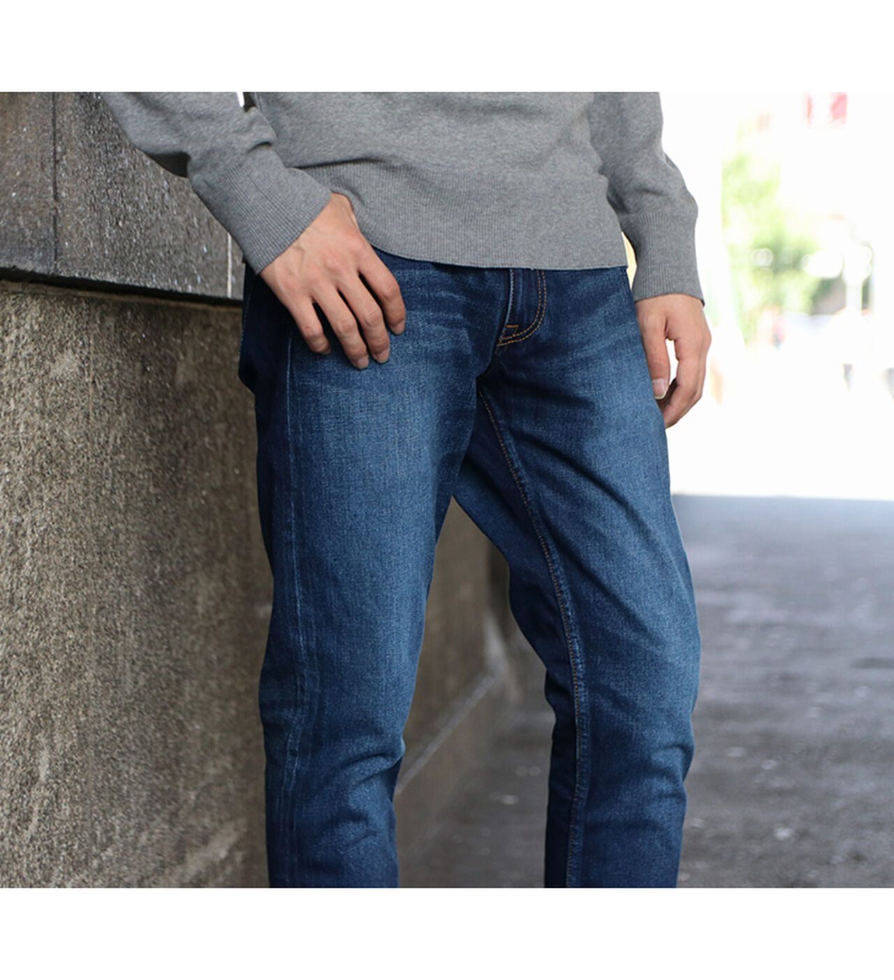 RJB6140-ME Selvic Ankle Cut Slim Tapered Jeans,, large image number 2