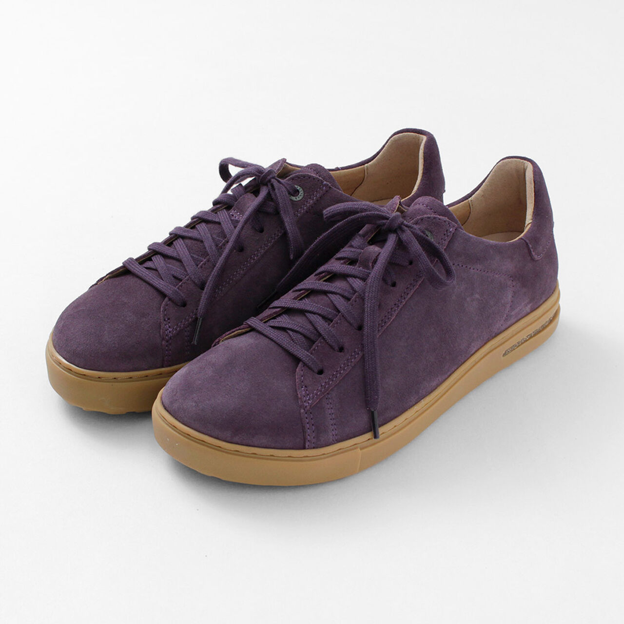 Bend Low / Suede Leather Velour Leather Leather Sneakers,DarkBerry, large image number 0