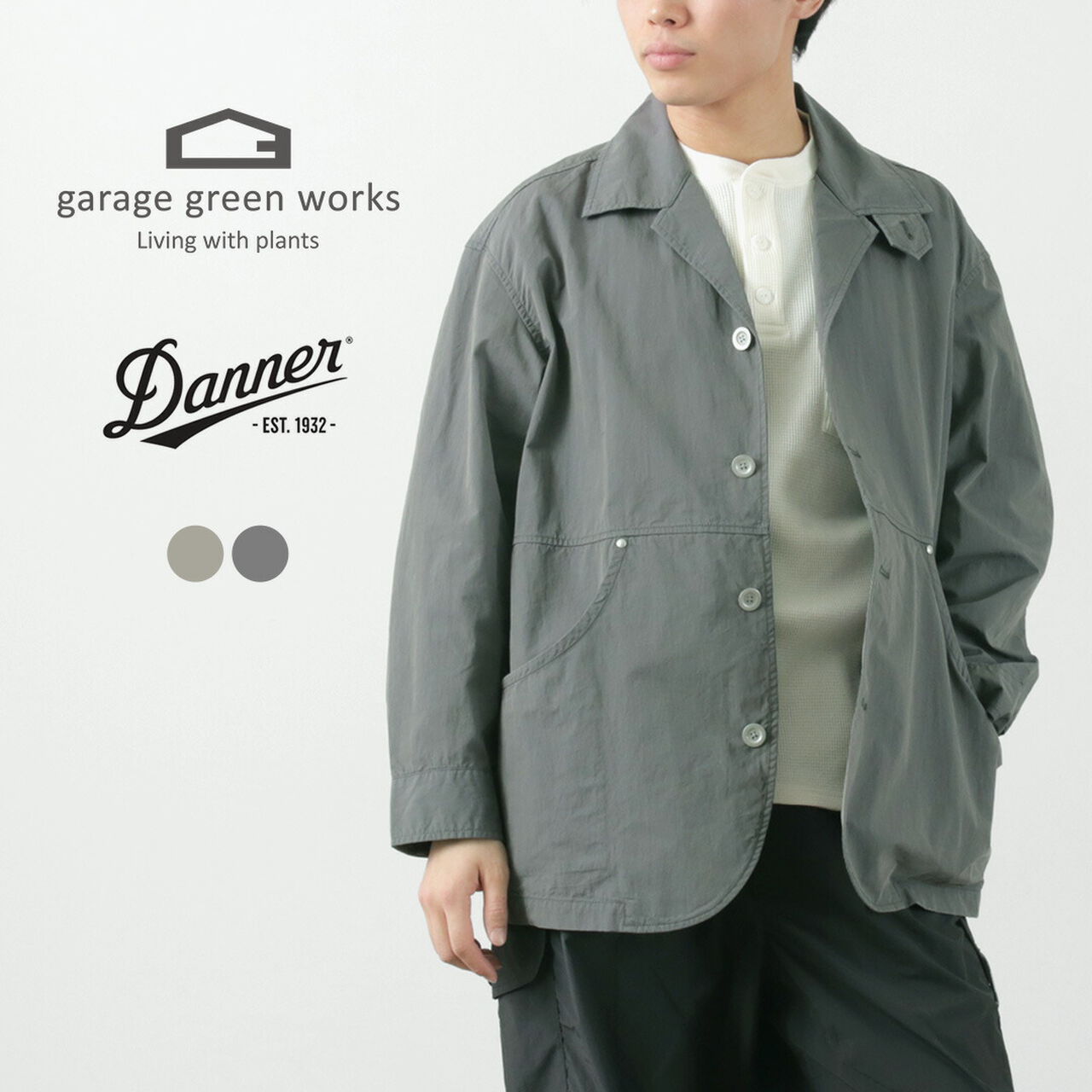 DANNER×garage green works Field Cotton Nylon BAFU Jacket,, large image number 1