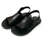 Leather Sandals,Black, swatch