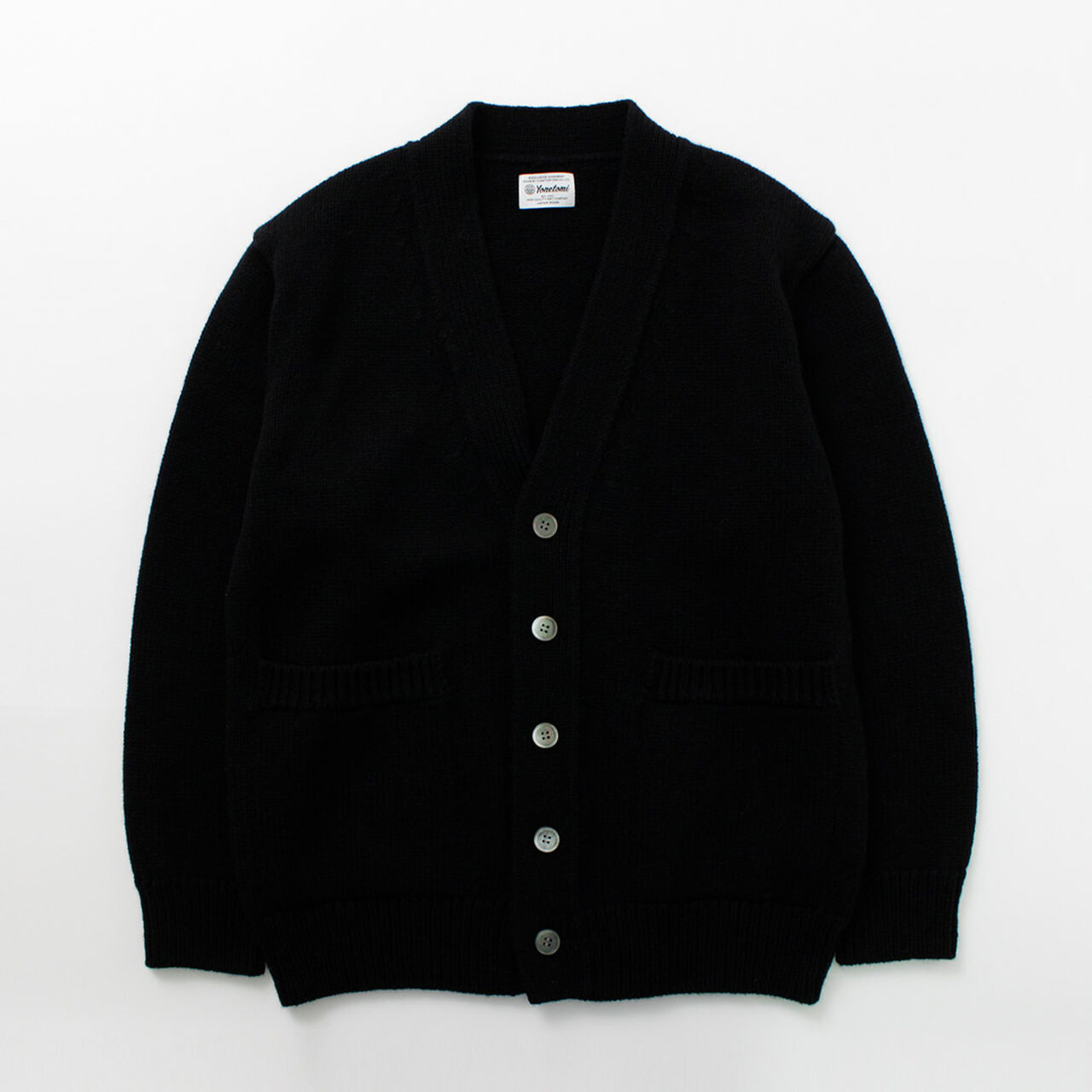 Soft lamb wool knit cardigan,Black, large image number 0