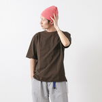 Loose Short Sleeve T-Shirt,Brown, swatch