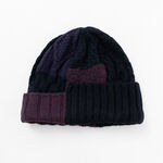 Cable Knit Cap,Navy, swatch